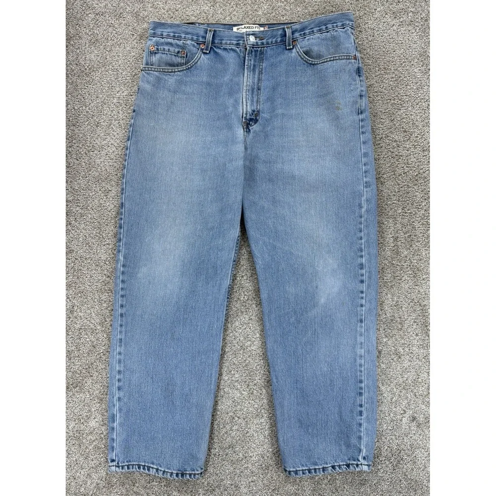 Vintage Levis 550 Jeans Mens 40x30 Blue Relaxed Fit 100% Cotton *Actual Waist 38